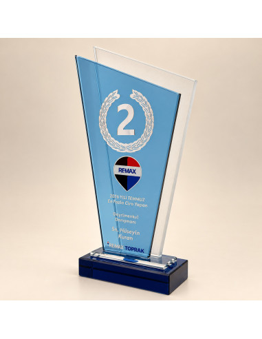 PB822-2 Kristal Plaket