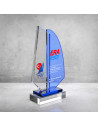 PB864 Mavi Camlı Kristal Plaket