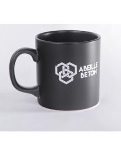 Atlas Mat Siyah Seramik Kupa Bardak