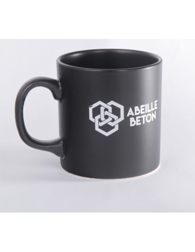 Atlas Mat Siyah Seramik Kupa Bardak