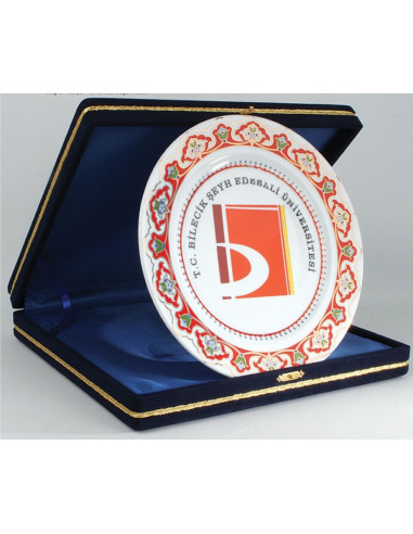 Porselen Tabak Plaket