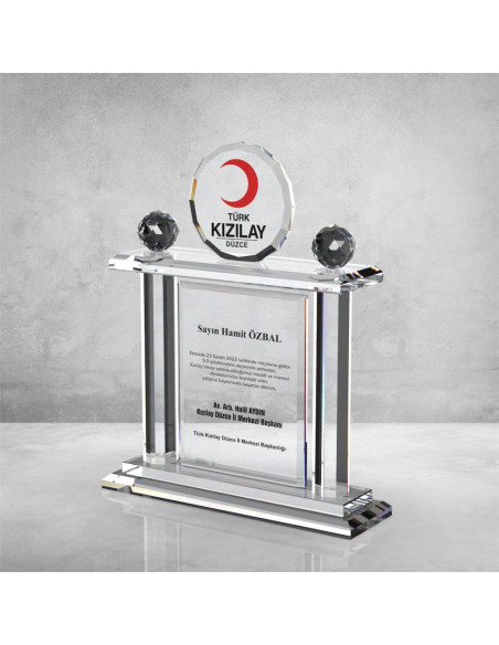 PB652 Kristal Plaket