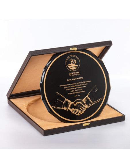 PB1614 Tabak Kristal Plaket