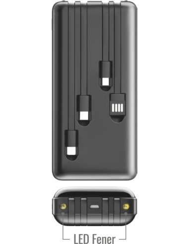 PWB-25Powerbank 20000 mAh LED FENERLİ