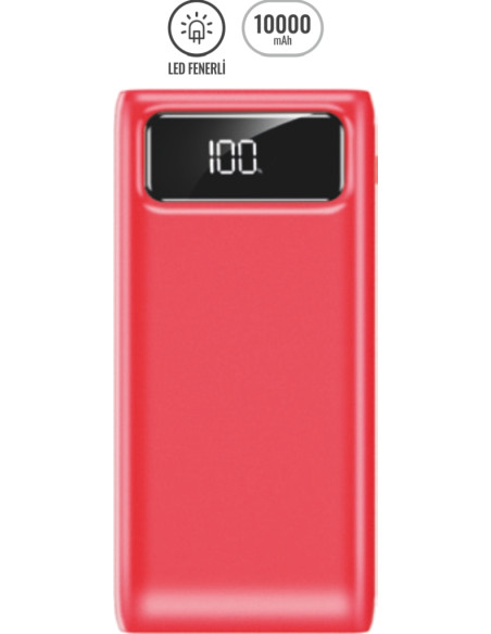 PWB-320 Powerbank 10000 mAh LED FENERLİ