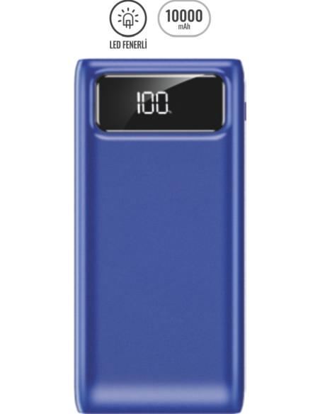 PWB-320 Powerbank 10000 mAh LED FENERLİ